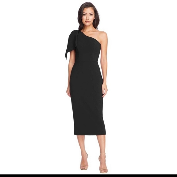 Dress The Population Tiffany Dress One Shoulder Wedding Event Special Occasion - Picture 4 of 11